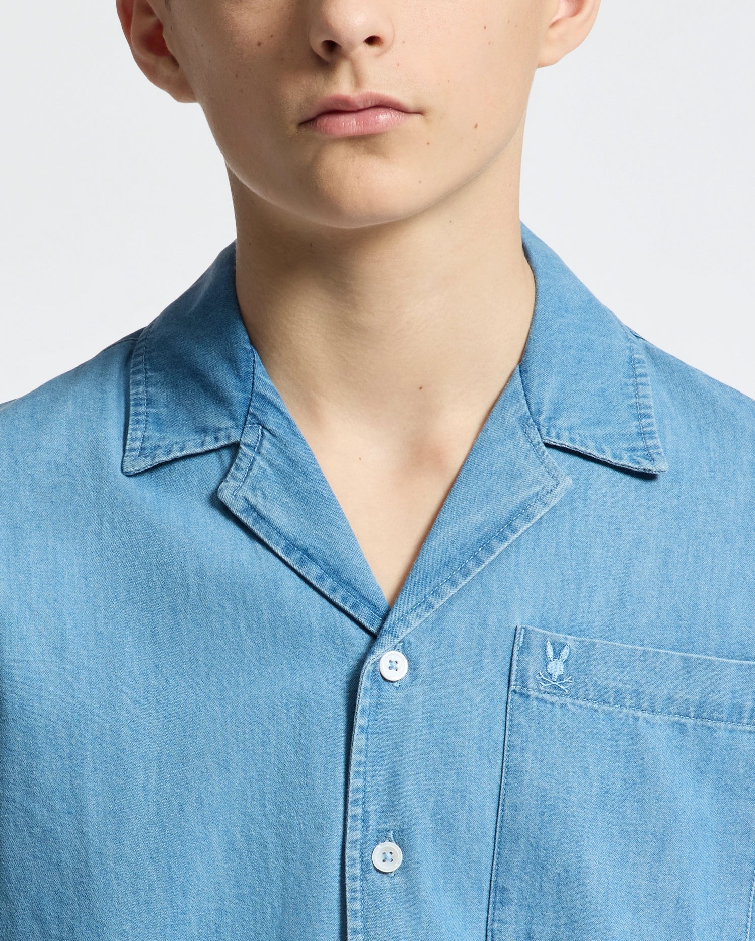 KIDS KERVIN LIGHTWEIGHT DENIM WOVEN SHIRT - B0Q467F200 - Image 3
