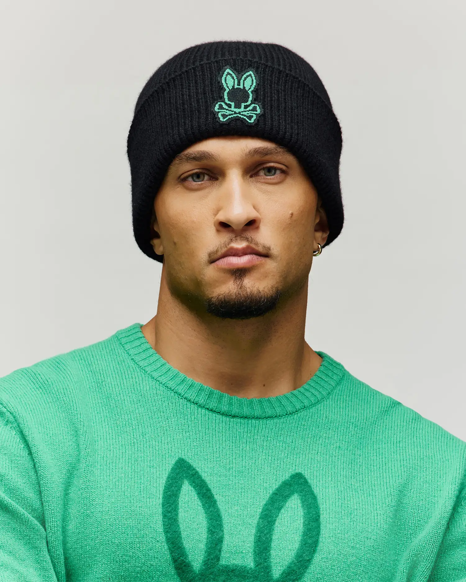 MENS GABIN PATCH BEANIE - MO2500019 - Image 3