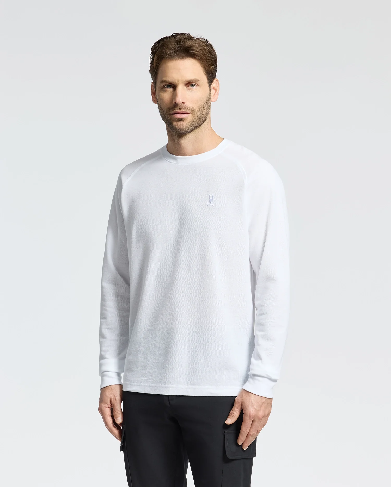 MENS TAYLOR PIQUE LONG SLEEVE TEE - B6T580F200 - Image 5