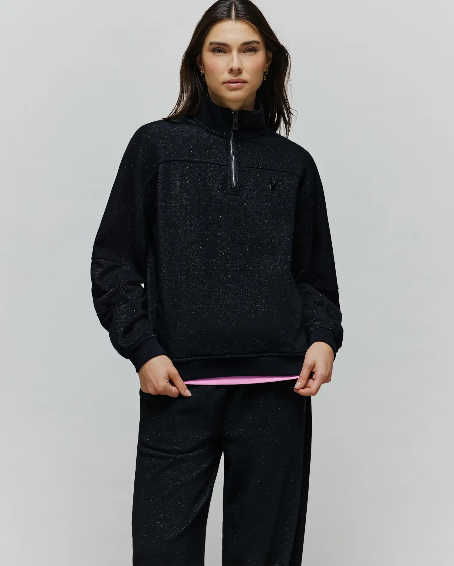 WOMENS JULES LUREX 1/4 ZIP PULLOVER - WT0500003 - Image 3